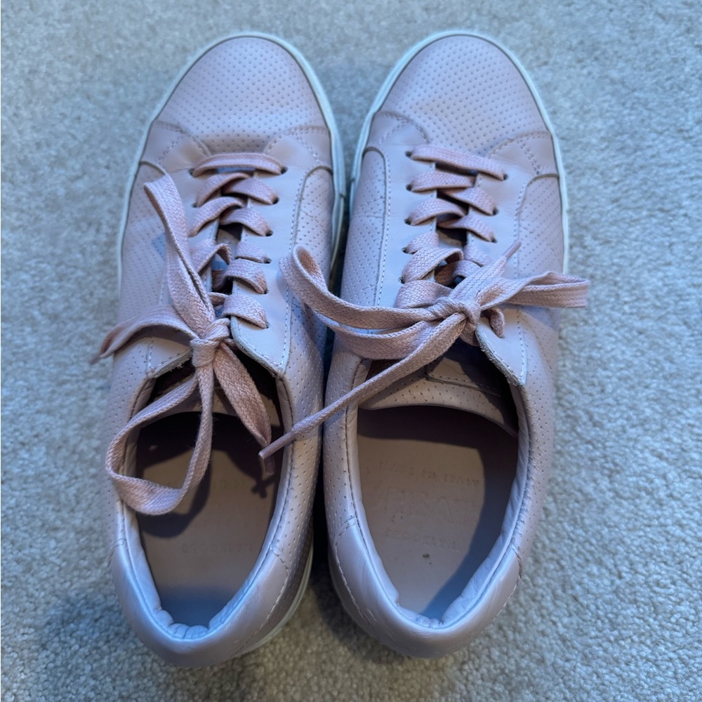 Gently used, GREATS Royale, Blush with white sole, perforated leather, size 7 US